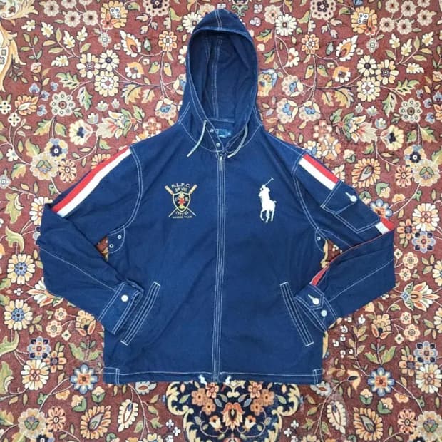 [XL] 폴로 랄프 로렌 RLPC 로잉팀 빅포니 후드 자켓
