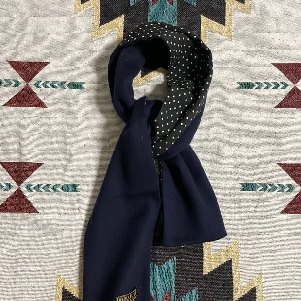 RRL 인디고 도트 머플러