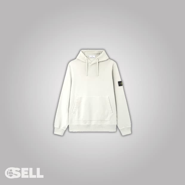 스톤 후드티 화이트