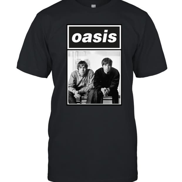 [M] 오아시스 원더월 라이브 '25 월드 투어 티셔츠 블랙