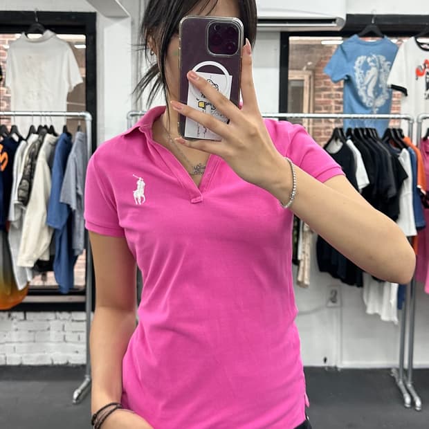 폴로 랄프로렌 오픈카라 티셔츠