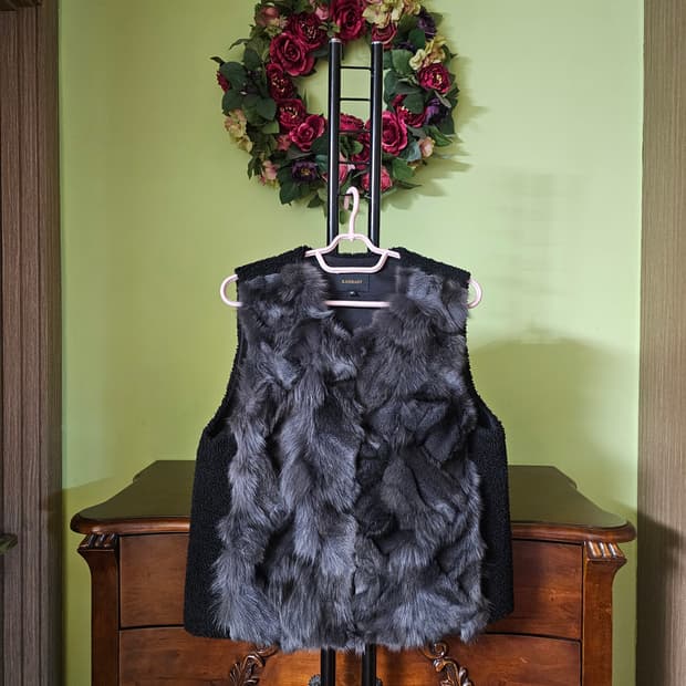 천연폭스퍼 조끼