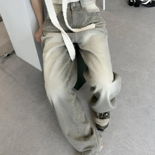 포인트 워싱 그레이진 s (실착 1회)