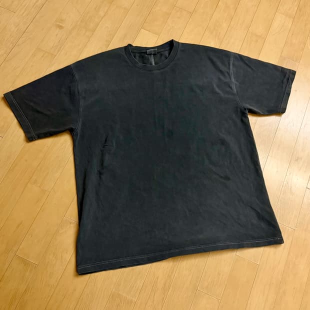 [소버먼트] 460G 컷 헤비 피그먼트 티셔츠-차콜- (XL)