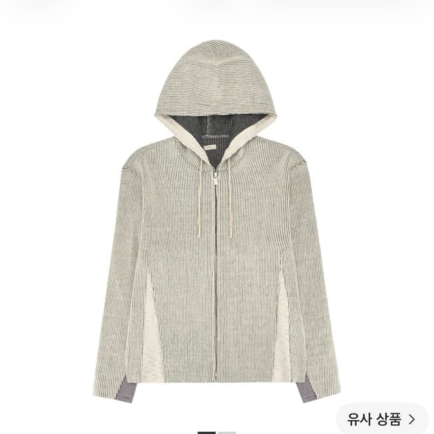 엑슬림 에피소드9 01 후드 집업 아이보리