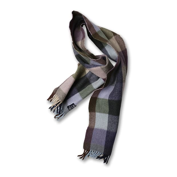 드레익스 [Drake's] 멀티 컬러 블록 패턴 머플러