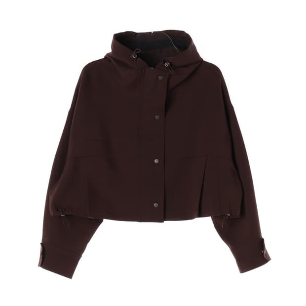 크롭 폴리 자켓 