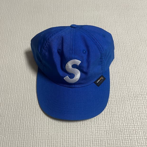 슈프림 S로고 6패널 캡 라이트 블루