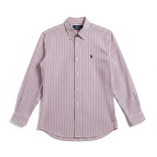 폴로 랄프로렌 핑크 스트라이프 셔츠