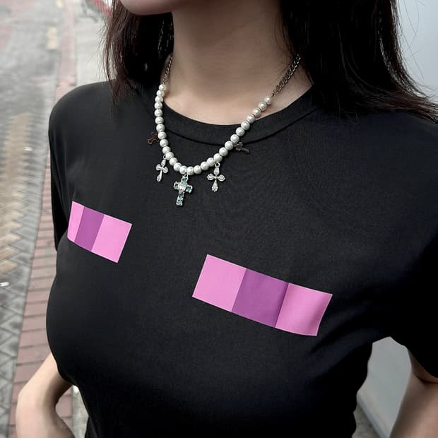 pcr053 5 the croos pearl necklace