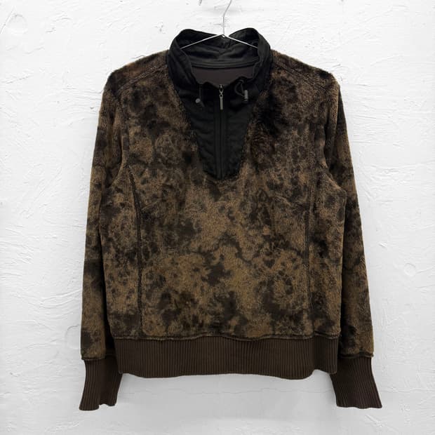 ville d'azur 하프집업 퍼 풀오버