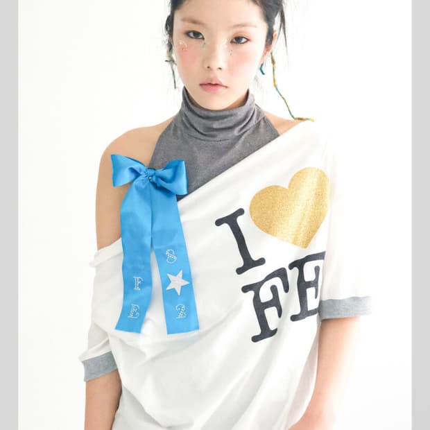 샵페어리 cowl neck button t-shirt