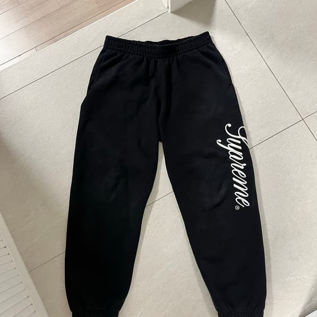 슈프림 스크립트 스웻 팬츠 m