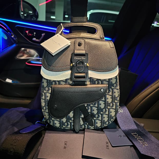 디올 오블리크 버클 새들 슬링백 토트백 신형