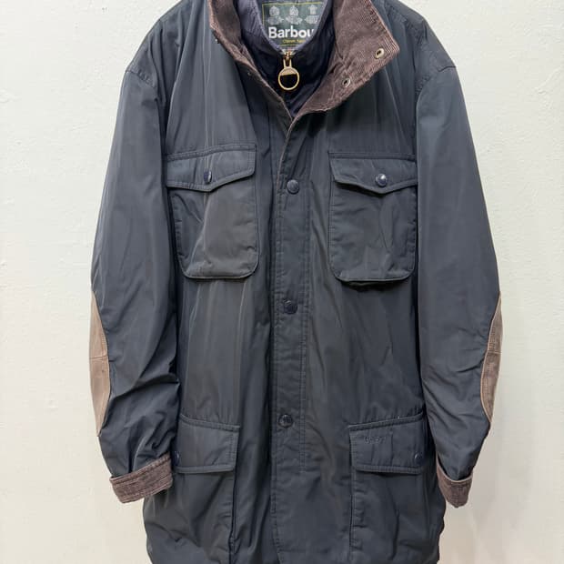 정품) 바버 남성 엘보가죽 코듀로이 이중자켓 XXL