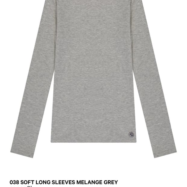 코이세이오 038 소프트 롱슬리브 멜란지 그레이