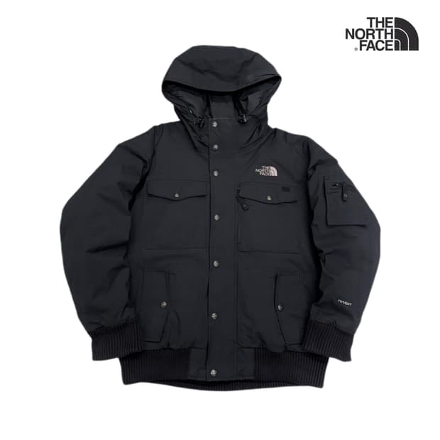 노스페이스 멀티포켓 하이벤트 하이넥 마운틴 유틸리티 패딩 블랙