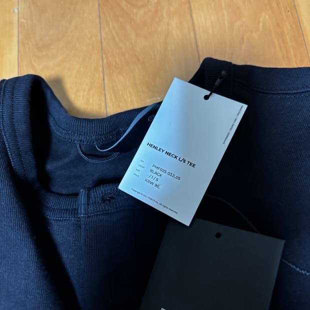 모이프 헨리넥 롱슬리브 1사이즈 블랙