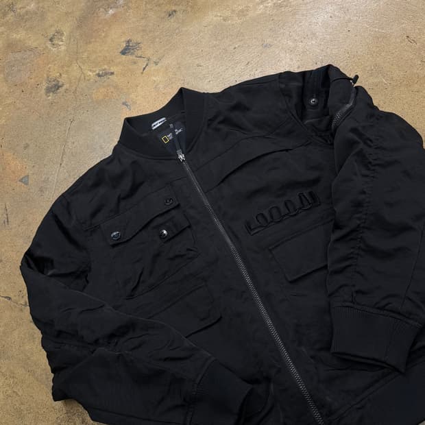 [정품/M] 내셔널지오그래픽 블랙 봄버 자켓 b15