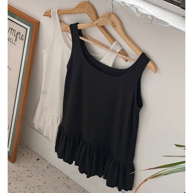 당당걸 레이어드 프릴 민소매 새상품