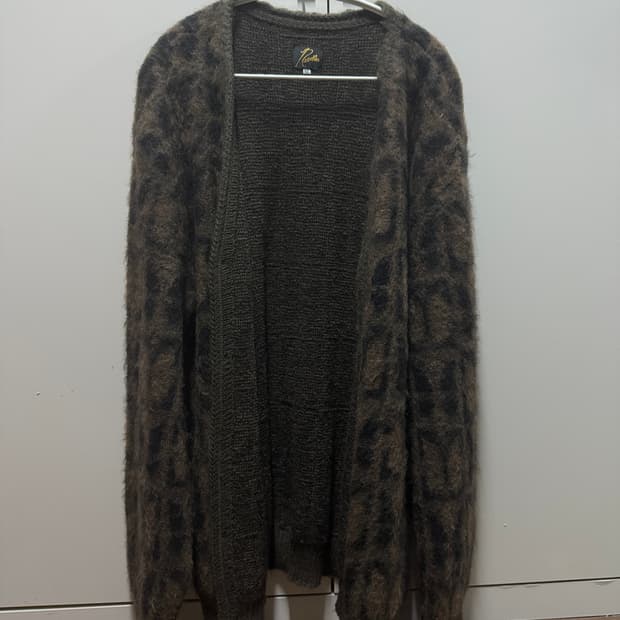 니들스 모헤어 가디건 xl