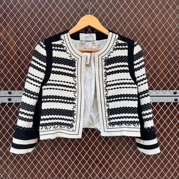 듀엘 스터트 포인트 크롭 트위드 자켓 M