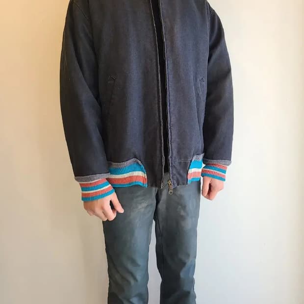 MAD HECTIC 러기드 시보리 블루종 재킷