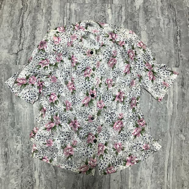 일본빈티지 Eagance 달천깔페어리 보헤미안프린세스 반팔블라우스자켓