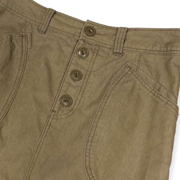 Sunny Clouds button skirt