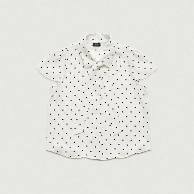 더바넷 vivian polka dot blouse