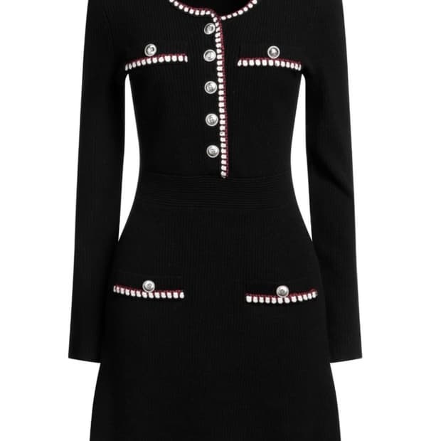 마쥬 니트 원피스 블랙