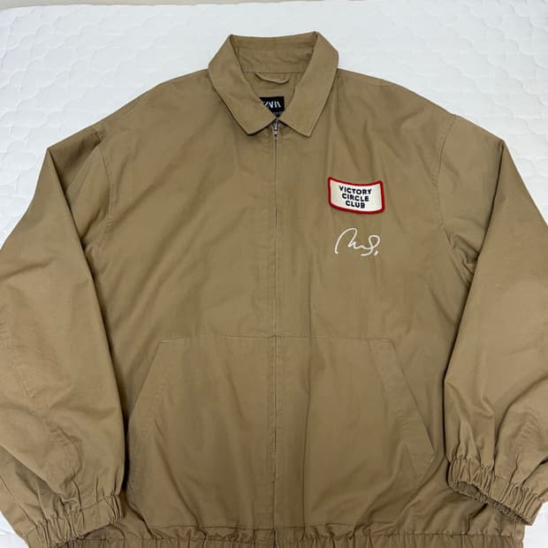 자라 체인스티치 자수 자켓