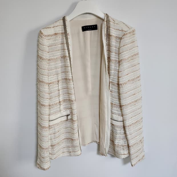 H115 SISLEY 시슬리 여성 트위드 자켓