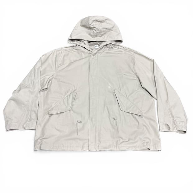 M 파르티멘토 연그레이 후드 숏 야상 자켓