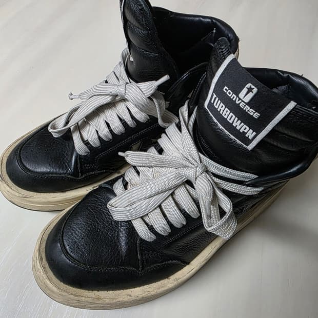 컨버스 x 다크쉐도우 터보웨폰 블랙 크림