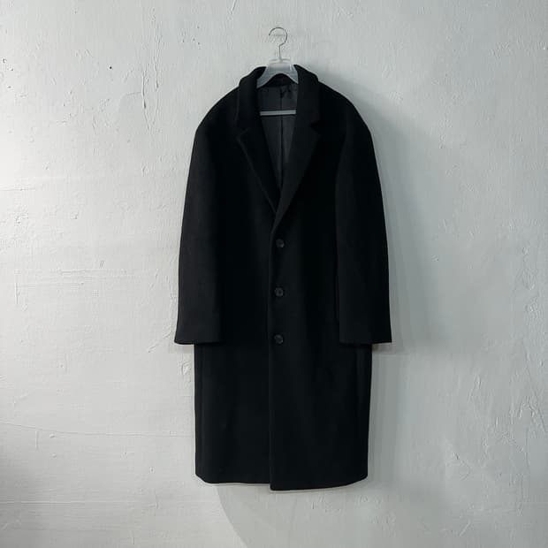 무신사스탠다드 캐시미어블렌디드 오버핏 싱글코트 L