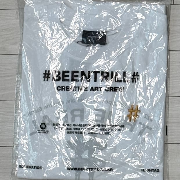 빈트릴 미러 프린트 오버핏 반팔 티셔츠
