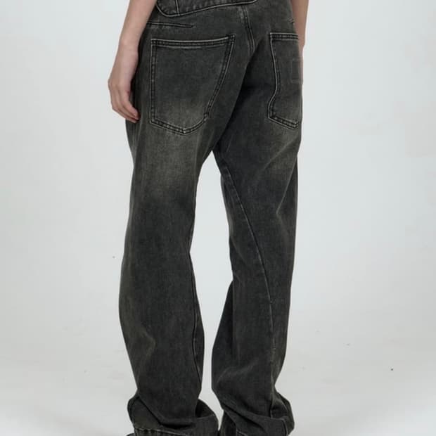 플라스틱프로덕트 Mpa dirft denim pants (grey)