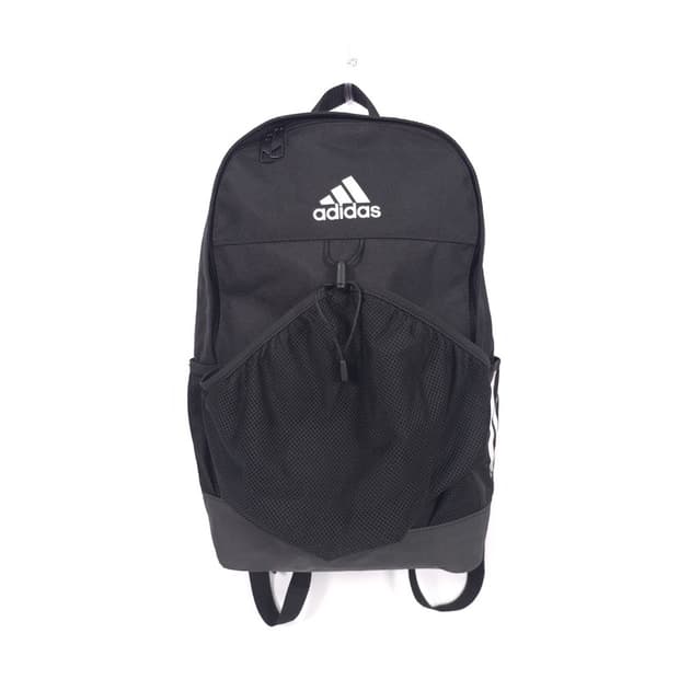 adidas 블랙 스포츠 메쉬 스트링 백팩