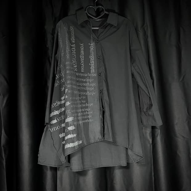 SOGO 펑크 오버핏 레터링 셔츠 y2k