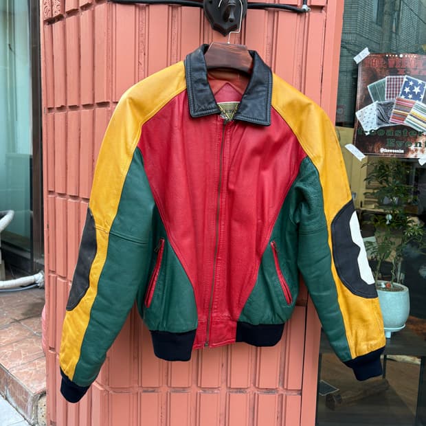 Vintage 올드스쿨 레더 자켓