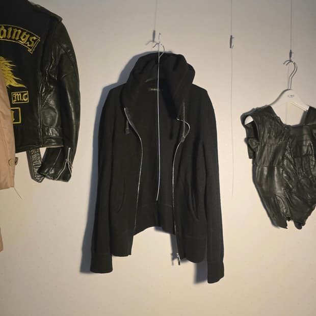 Klasica japan wool hoodie zip up