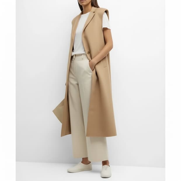 아크네스튜디오 캐시미어 울혼방 베스트 코트(36)