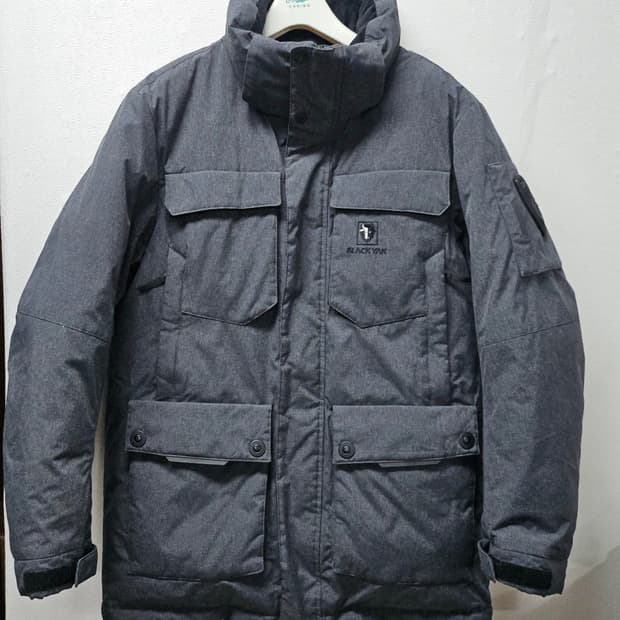 블랙야크 남성  다운패딩 그레이  95