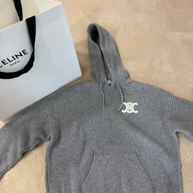 셀린느 트리옹프 후드니트 L 