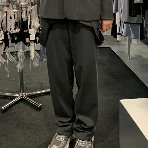 지초이aw23 BRACES POCKETTROUSER  GREYSIZE3