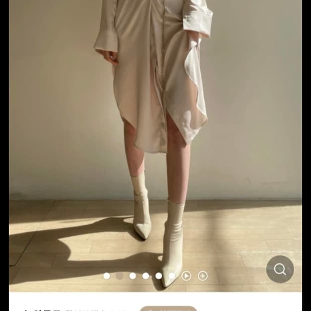 하객룩 실크 새틴 원피스