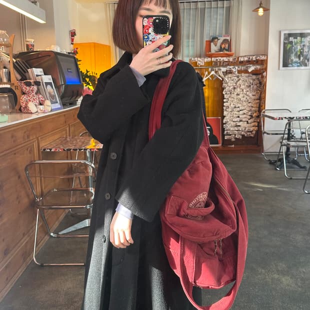 (착샷o) Kapital 캐피탈 투웨이 더플 빈티지백 숄더백