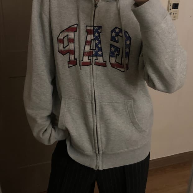 GAP 갭 성조기 후드집업