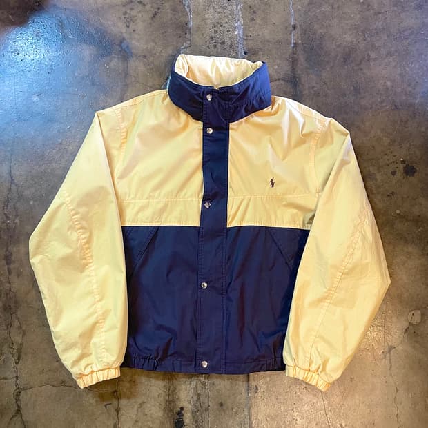 폴로 랄프로렌 옐로우 배색 바람막이